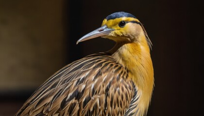 Obraz premium Yellow Bittern Close-Up.