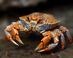 Krebs Illustration - Krabben Bild - Schöner Wasserkrebs - Meerestier Grafik - Ai-Ki generiert