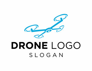 Logo about Drone created using the CorelDraw application. on a white background.