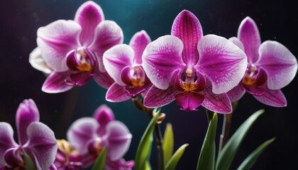 Pink Orchid Close Up.