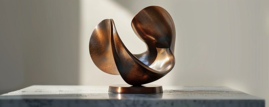 Shaping Creativity: Abstract Metallic Trophy for Creative Awards