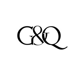 Initial Letter Logo. Ampersand Symbol. Logotype design. Simple Luxury Black Flat Vector GQ