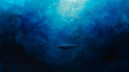 Fototapeta premium 深青・油彩