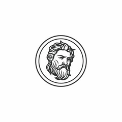 Zeus logo design vector illustration