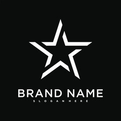 Abstract creative star logo design. Premium Vector