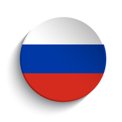 Russia flag button