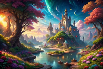 Fototapeta premium Amazing Artwork, Digital Art, Background, Wallpaper, Fantasy