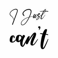 i just can't black letter quote