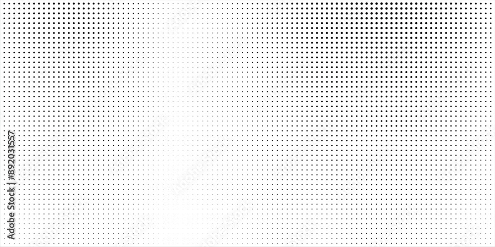 Wall mural dotted gradient halftone background. horizontal seamless dotted pattern in pop art style. abstract m