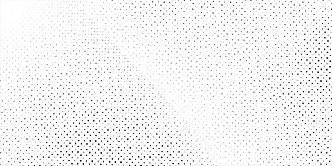 Dotted gradient halftone background. Horizontal seamless dots pattern in pop art style. Abstract modern stylish texture. Vector illustration.