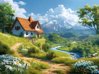 Rural Countryside: Created by Generative AI