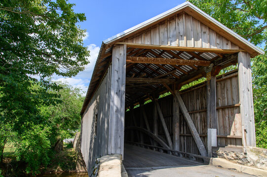 Bitzer's Mill Covered Bridge near Ephrata, Pennsylvania.