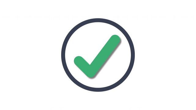 Cost effective check mark animation. Best value for your 4k video
