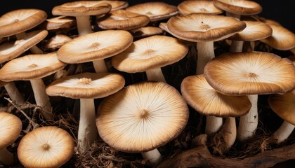 Close Up of Wild Mushrooms.