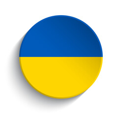Ukraine flag button