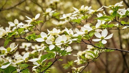 Dogwood Blossoms in Spring.