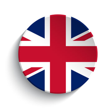 Great Britain flag button