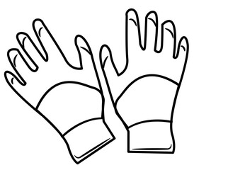 Obraz premium gardening tools outline