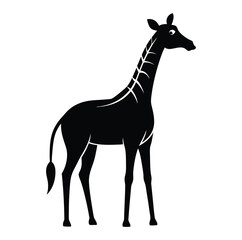 giraffe-silhouette-image-vector 002