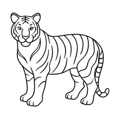 tiger-line-art-image-vector 002