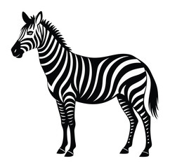zebra-silhouette-image-vector 002
