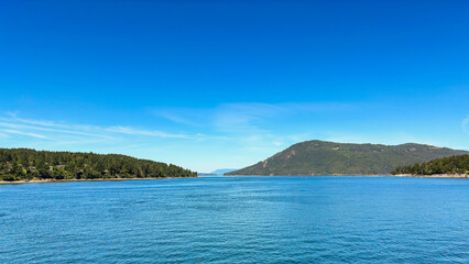 Coastal Scene with Prominent Hill