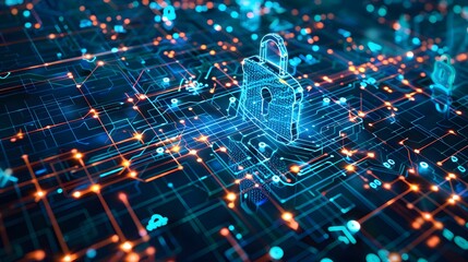 Cyber security, Information privacy, Data protection. Internet and technology concept on virtual screen. 