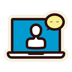 online customer service sticker icon
