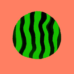 スイカのイラスト