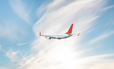 An airplane shakes during turbulence flying air hole - A plane spinning in round clouds - Front...