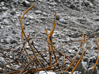 Tokyo, Japan - July 21, 2024: Industry waste of old building