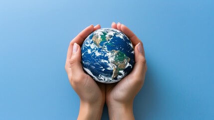 Colorful hand as unity, humanity in differs difference, concept of heal the world, banner for healing the nature and the world