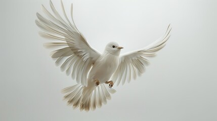 Obraz premium A Beautiful White Dove Is A Symbol Of Peace And Love.