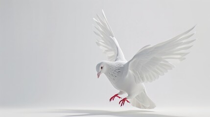 Fototapeta premium dove isolated on white background