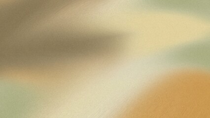 Abstract background flat style. Vintage soft blur defocused noise freeform gradient background with Cambridge blue, Ash gray, Peach yellow, mid century modern colors airbrush and copy space 