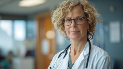 Close-up of a doctor smiling in hospital