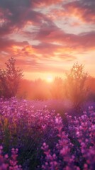 sunset over the river