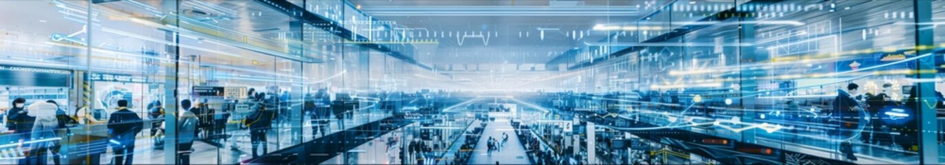 Blockchain Innovation Hub: An Abstract Representation of a Bustling Epicenter for Pioneering Blockchain Innovations.