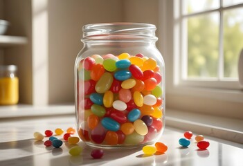 colorful jelly bean background