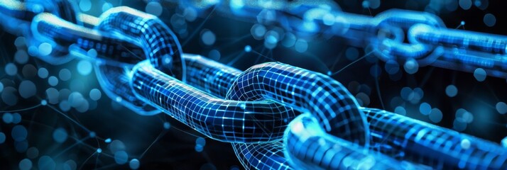 Blockchain Transparency Illuminated: A Layered Grid Illustration Reflecting the Clarity of Transactions within the Distributed Ledger Network.