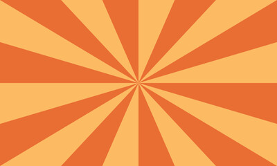 Abstract Orange Sunburst Pattern Background