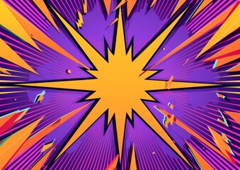 A vibrant comic illustration with striking lightning bolts and thunder effects