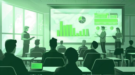 Training Session with Illustrated Charts