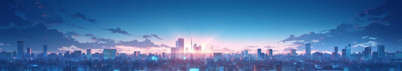 Fototapeta premium Digital Metropolis of North America: Iconic US Cities Transform into Smart Technology Hubs, Embracing Urban Digitization and Smart City Initiatives