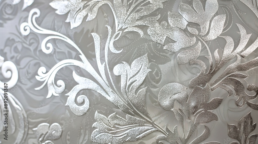 Poster silver pattern wallpaper