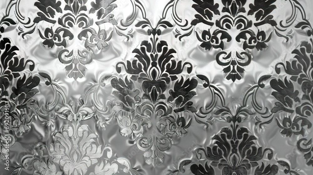 Poster silver pattern wallpaper