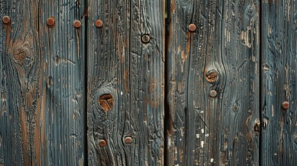 Fototapeta premium Close up view of weathered wooden fence texture