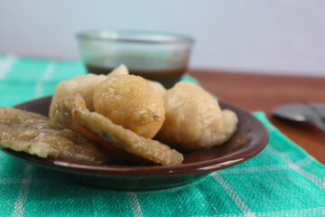 pempek palembang isolated on white background