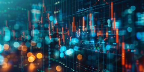 Fototapeta premium Financial Revolution Unleashed: Decentralized Finance (DeFi) Disrupts Traditional Banking with Global Decentralized Lending and Investment Opportunities.