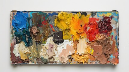 Palette against white backdrop